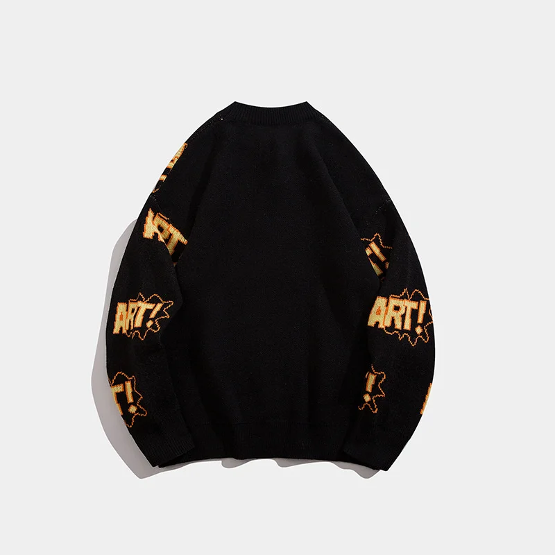 Men Streetwear Letter Jacquard Knit Sweater Hip Hop Pullover sueter masculino Korean Couple Casual Men Women Sweaters
Men Streetwear Letter Jacquard Knit Sweater Hip Hop Pullover sueter masculino Korean Couple Casual Men Women Sweaters