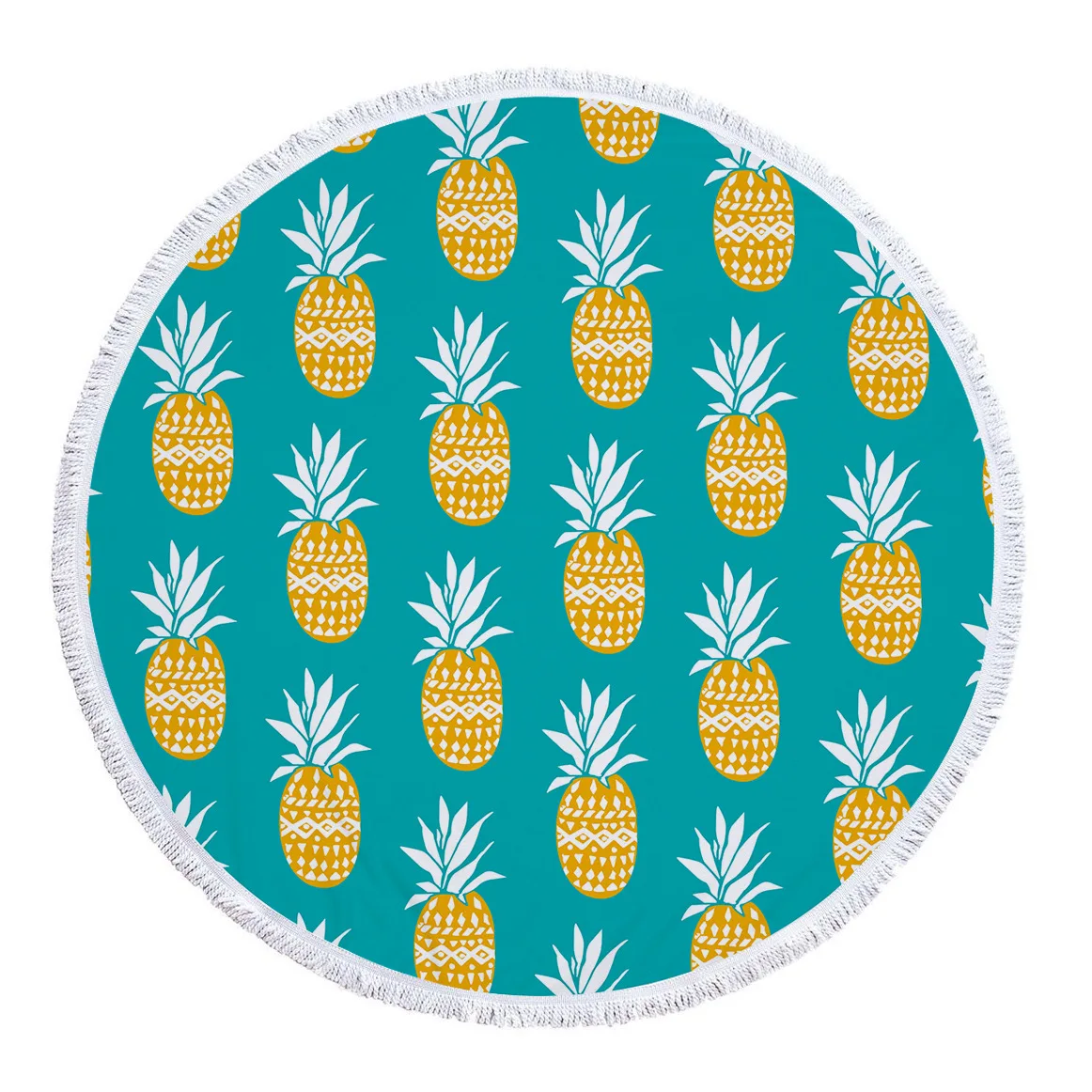 Summer Selva Leaves Pineapple Mandala Round Beach Towel Microfiber Printed Terry Cloth with Tassel Yoga Mat Serviette De Plage
Summer Selva Leaves Pineapple Mandala Round Beach Towel Microfiber Printed Terry Cloth with Tassel Yoga Mat Serviette De Plage