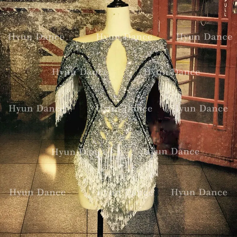 Sparkly Rhinestone Jumpsuit Dance Costume Beaded tassel Bodysuit Party Stage Wear Dance Show Sexy Outfit dress
Sparkly Rhinestone Jumpsuit Dance Costume Beaded tassel Bodysuit Party Stage Wear Dance Show Sexy Outfit dress