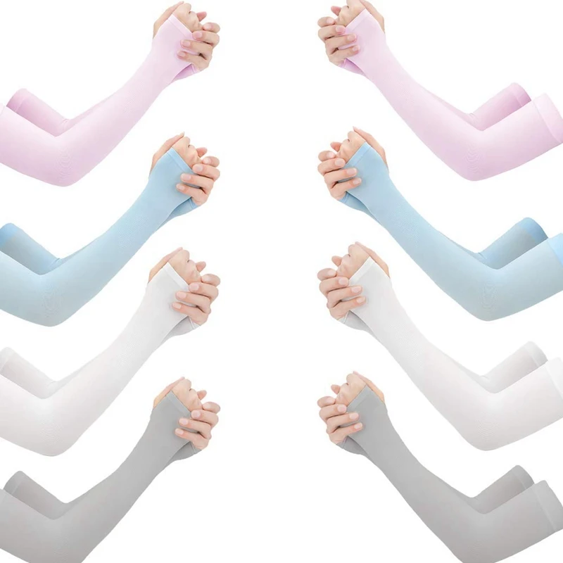 ELOS-8 Pairs Unisex Arm Cooling Sleeves UV Protection Arm Sleeves with Thumb Hole for Running,Cycling,Biking,Outdoors Sports
ELOS-8 Pairs Unisex Arm Cooling Sleeves UV Protection Arm Sleeves with Thumb Hole for Running,Cycling,Biking,Outdoors Sports