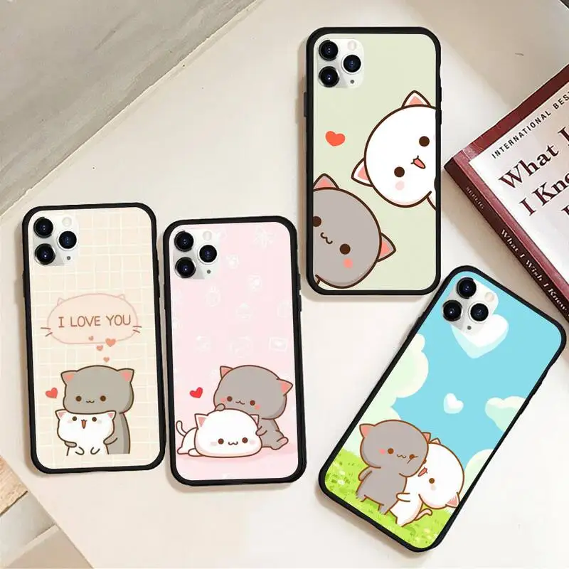 Cartoon lovely peach cat Phone Case Rubber for iPhone 12 pro max mini 11 pro XS MAX 8 7 6 6S Plus X 5S SE 2020 XR case
Cartoon lovely peach cat Phone Case Rubber for iPhone 12 pro max mini 11 pro XS MAX 8 7 6 6S Plus X 5S SE 2020 XR case