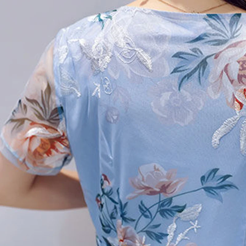 2021 new jacquard embroidery net yarn printed chiffon dress summer long waist short-sleeved beach skirt long skirt women
2021 new jacquard embroidery net yarn printed chiffon dress summer long waist short-sleeved beach skirt long skirt women