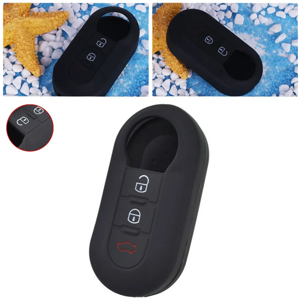 Silicone Car Key Cover Case Remote Fob For Fiat 500 Punto Lancia Ducato Brava Three-button Folding Remote Control Key Bag
Silicone Car Key Cover Case Remote Fob For Fiat 500 Punto Lancia Ducato Brava Three-button Folding Remote Control Key Bag