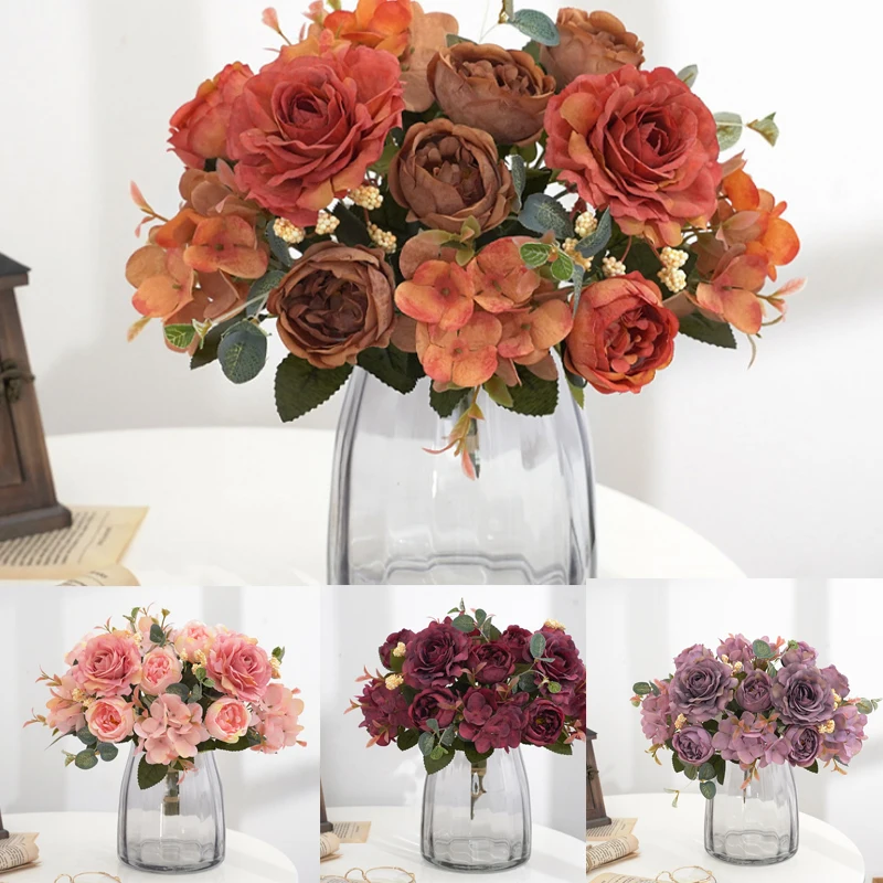 Peony bouquet retro color simulation flower creative floral home decoration wedding hand holding fake flower flower arrangement
Peony bouquet retro color simulation flower creative floral home decoration wedding hand holding fake flower flower arrangement