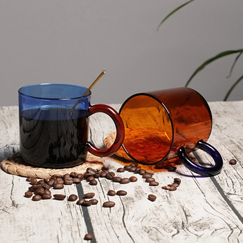 Healthy Heat Resistant Glass Coffee Tea Cups Mugs Color Thickened Travel Coffee Beer Mugs With Handle Mugs Drinking Shot
Healthy Heat Resistant Glass Coffee Tea Cups Mugs Color Thickened Travel Coffee Beer Mugs With Handle Mugs Drinking Shot