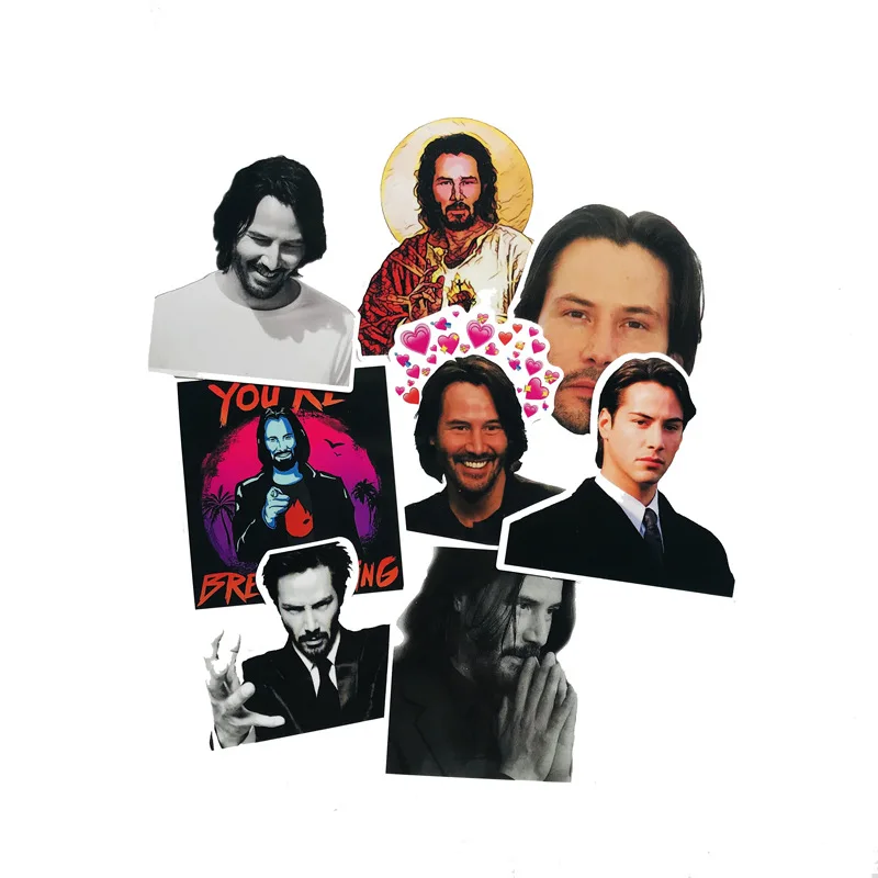 8PCS Keanu Reeves Sticker PVC Car Sticker For skateboard suitcase refrigerator motorcycle
8PCS Keanu Reeves Sticker PVC Car Sticker For skateboard suitcase refrigerator motorcycle