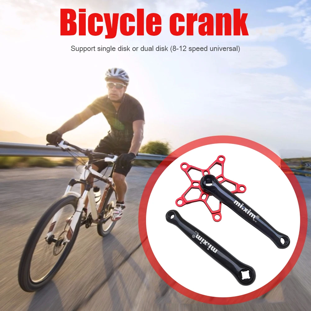 Bicycle Crank Square Hole Crankset Set Portable Aluminum Alloy BCD 130mm Cycling Waterproof Cycling Elements for Mi Xim
Bicycle Crank Square Hole Crankset Set Portable Aluminum Alloy BCD 130mm Cycling Waterproof Cycling Elements for Mi Xim