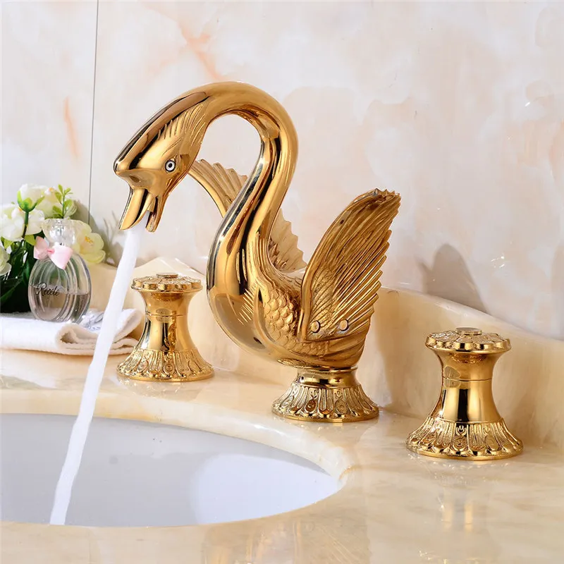 Bathroom Basin faucet Total Brass Sink Mixer Tap Hot and Cold Swan Shape Faucet Bathroom Crane Carving Dual Handle Lavatory Tap
Bathroom Basin faucet Total Brass Sink Mixer Tap Hot and Cold Swan Shape Faucet Bathroom Crane Carving Dual Handle Lavatory Tap