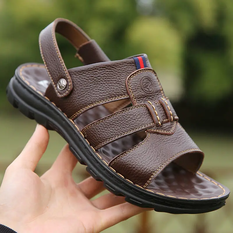 Men Genuine Leather Sandals Summer Men Shoes Slippers Soft Men Gladiator Walking Footwear Zapatos Hombre
Men Genuine Leather Sandals Summer Men Shoes Slippers Soft Men Gladiator Walking Footwear Zapatos Hombre