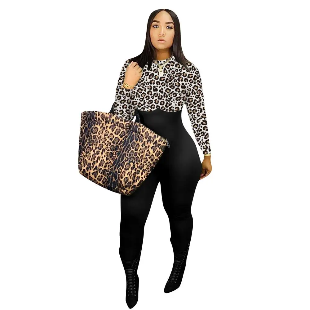 Fashion Lady Leopard Printed Skinny Nightclub Rompers Autumn Long Sleeves Patchwork O Collar Sexy Women Party Jumpsuits Real
Fashion Lady Leopard Printed Skinny Nightclub Rompers Autumn Long Sleeves Patchwork O Collar Sexy Women Party Jumpsuits Real