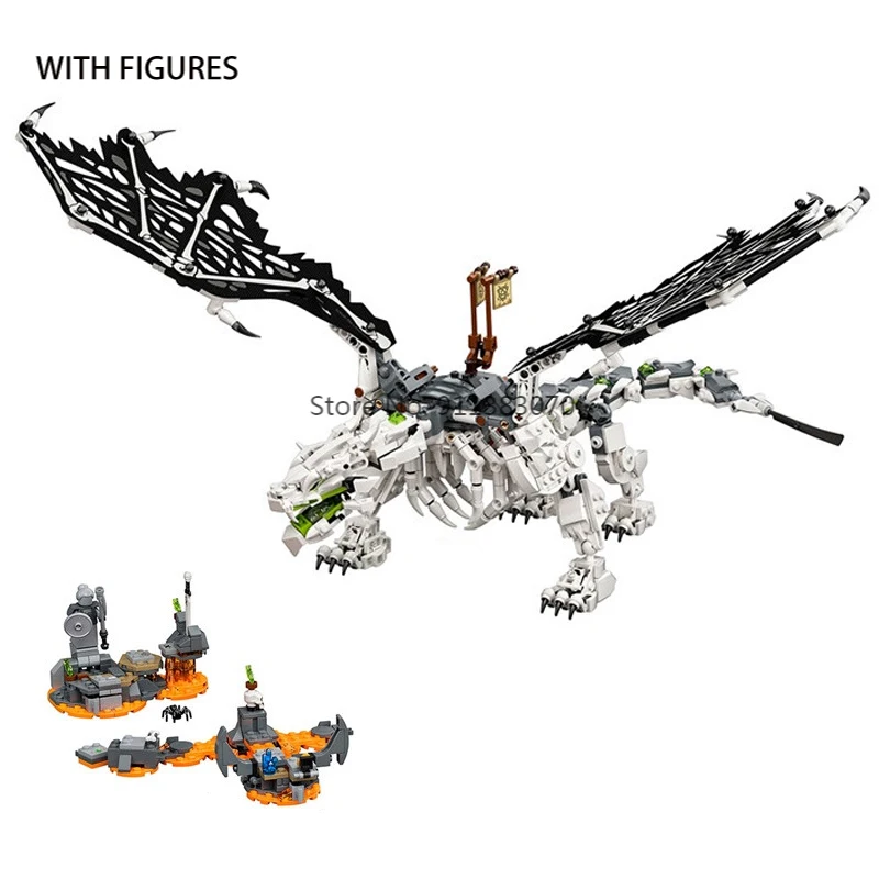 

Skull Dragon Sorcerer ingly Hero Jay Kai Naya Mini Figure of Man Building Blocks Bricks Compatible 71721