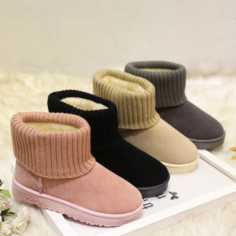 Women Snow Boots Flat Short Plush Ladies Snow Boots Stretch Knitting Wool Fur Warm Boots Casual Winter Thick Bottom Ankle Boots
Women Snow Boots Flat Short Plush Ladies Snow Boots Stretch Knitting Wool Fur Warm Boots Casual Winter Thick Bottom Ankle Boots