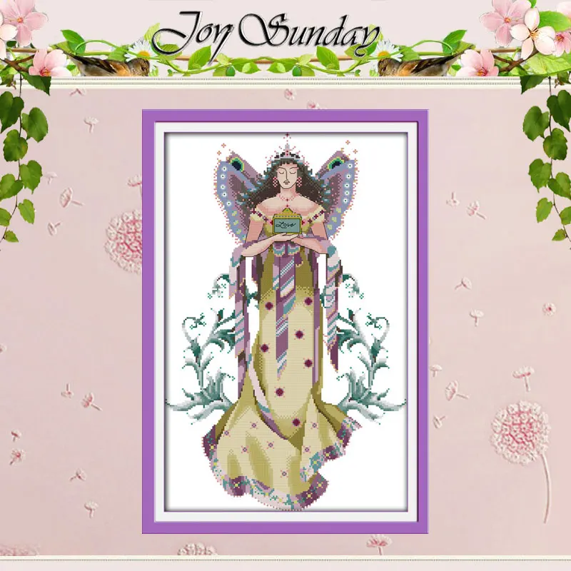 Purple Fairy Patterns Counted Cross Stitch 11CT 14CT Cross Stitch Sets Wholesale Chinese Cross-stitch Kits Embroidery Needlework
Purple Fairy Patterns Counted Cross Stitch 11CT 14CT Cross Stitch Sets Wholesale Chinese Cross-stitch Kits Embroidery Needlework
