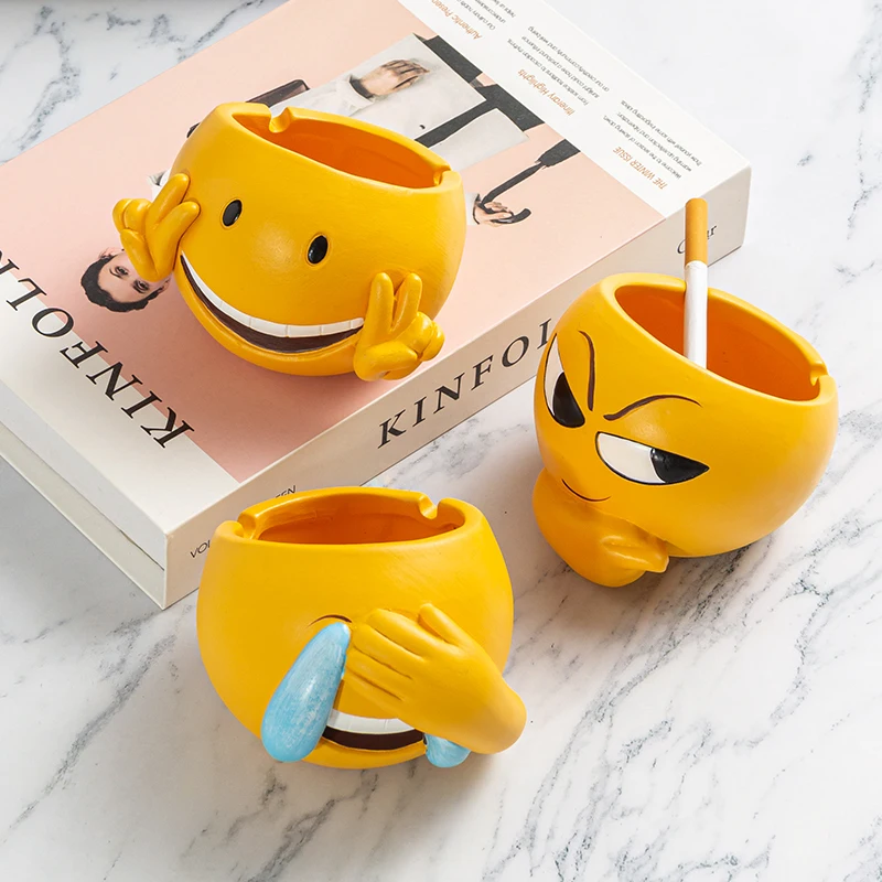 Cute Expression Ceramic Ashtray Household Office Ornament Holiday Gift
Cute Expression Ceramic Ashtray Household Office Ornament Holiday Gift