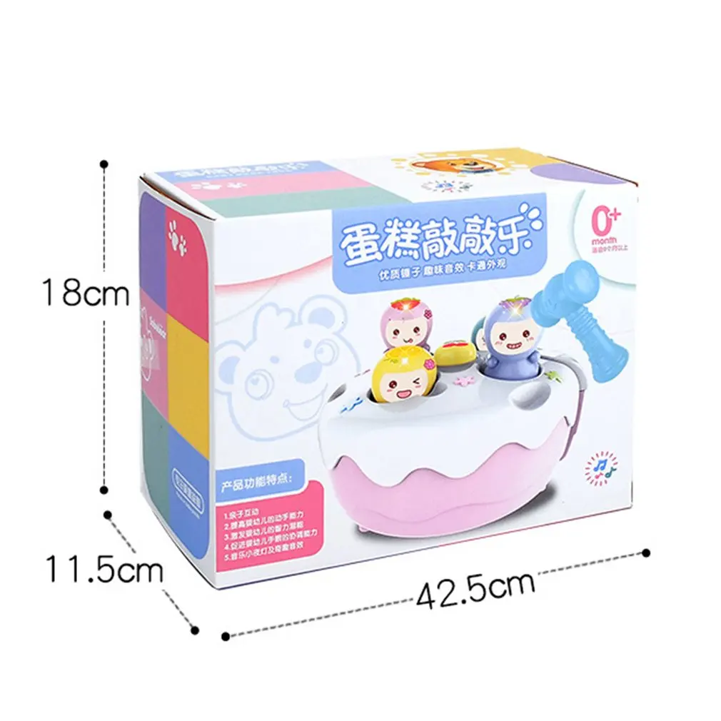 Sound Light Fruit Cake Knocking Hamster Music Game Baby Toy Handheld Whack-a-mole Game Machine Electric Hamster Educational Toy
Sound Light Fruit Cake Knocking Hamster Music Game Baby Toy Handheld Whack-a-mole Game Machine Electric Hamster Educational Toy