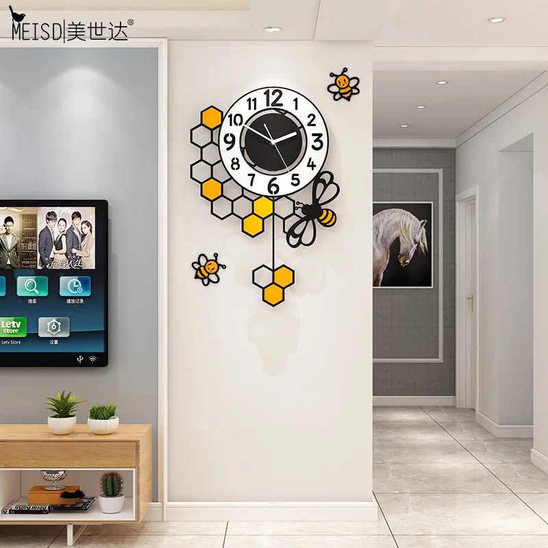Фото MEISD декоративные часы настенные Качественные акриловые кварцевые Висячие(Aliexpress на русском)