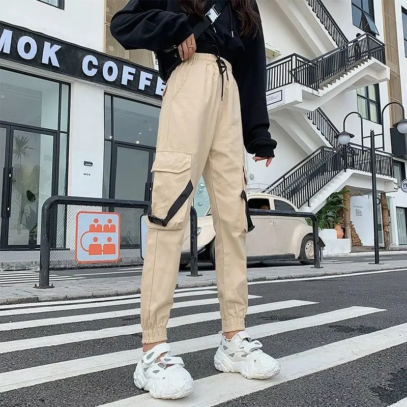 Women High Waist Cargo Pants Fashion Loose Streetwear Trouser Woman Elastic Waist Drawstring Jogger Pant Plus Size Casual pant
Women High Waist Cargo Pants Fashion Loose Streetwear Trouser Woman Elastic Waist Drawstring Jogger Pant Plus Size Casual pant