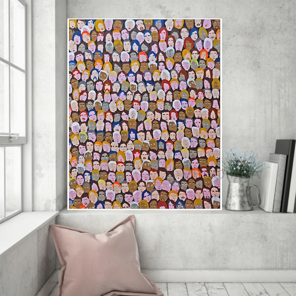Many Followers' Portrait Wall Art Canvas Painting Pop Art Posters and Prints Wall Pictures for Living Room Bedroom Home Decor
Many Followers' Portrait Wall Art Canvas Painting Pop Art Posters and Prints Wall Pictures for Living Room Bedroom Home Decor