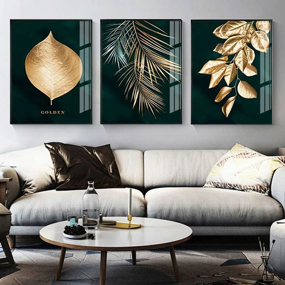 Gold Leaf Canvas Abstract Paintings Wall Art Posters and Prints Decorative Pictures for Living Room Nordic Cuadros Home Decor 
Gold Leaf Canvas Abstract Paintings Wall Art Posters and Prints Decorative Pictures for Living Room Nordic Cuadros Home Decor