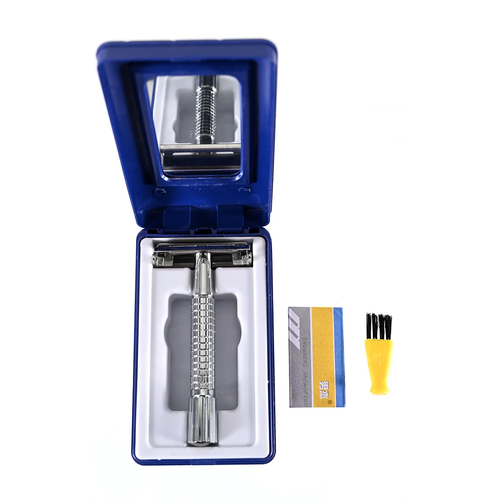 Classic Razor Handle Razor Holder Men 's Shaving Face Razor Blades Shaving Machin Safety Stainless Steel Simple Razor
Classic Razor Handle Razor Holder Men 's Shaving Face Razor Blades Shaving Machin Safety Stainless Steel Simple Razor