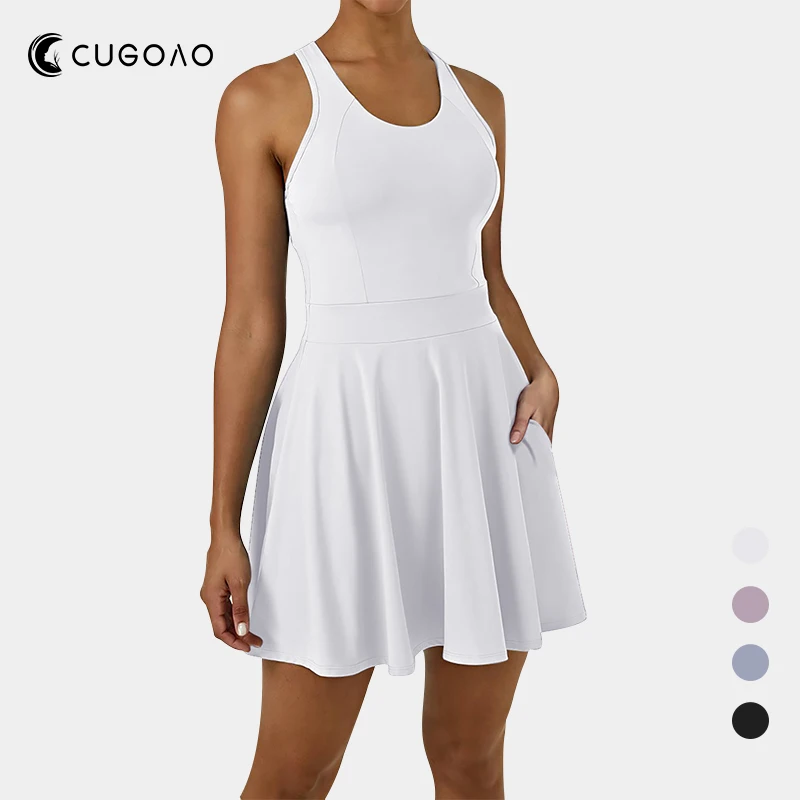 CUGOAO Sports Dress Tennis Backless Running Fitness Short Dresses Women Sleeveless Summer Quick Dry Bodycon Solid Casual Dress
CUGOAO Sports Dress Tennis Backless Running Fitness Short Dresses Women Sleeveless Summer Quick Dry Bodycon Solid Casual Dress