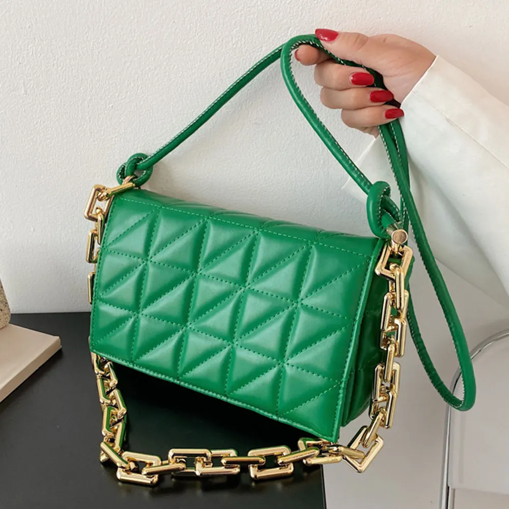 Thick Chain Branded Women's Shoulder Bags 2021 Designer Quilted Crossbody Messenger Bag Female Clutch Bags Purses Ladies HandBag
Thick Chain Branded Women's Shoulder Bags 2021 Designer Quilted Crossbody Messenger Bag Female Clutch Bags Purses Ladies HandBag