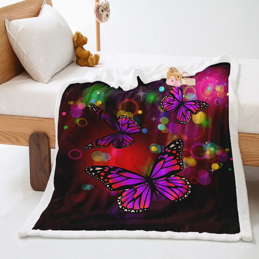 Butterfly Rose Sherpa Throw Blanket Flower Mint Green Throw Blankets for Couch Sofa Bed Living Room Insect Theme Lilac Flannel
Butterfly Rose Sherpa Throw Blanket Flower Mint Green Throw Blankets for Couch Sofa Bed Living Room Insect Theme Lilac Flannel