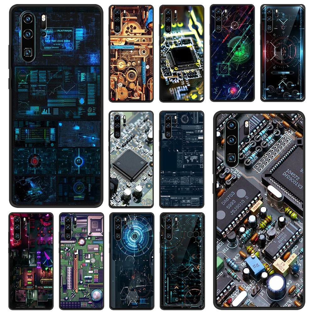 Circuit Board Luxury Phone Case for Huawei P20 P30 P40 Lite P20 P30 Pro P Smart Z Y6 Y7 2019 Cover Silicone Soft Shell Coque TPU
Circuit Board Luxury Phone Case for Huawei P20 P30 P40 Lite P20 P30 Pro P Smart Z Y6 Y7 2019 Cover Silicone Soft Shell Coque TPU