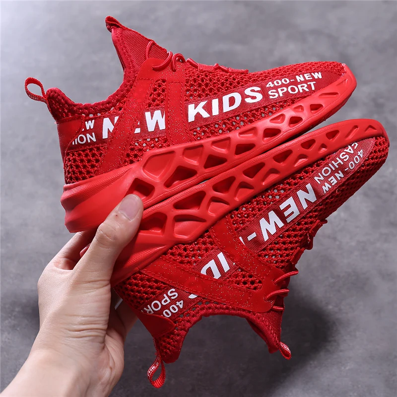 Children's Shoes Casual Mesh Breathable Lightweight Boys Shoes Outdoor Running Sports Kids Shoes Girls Sneakers Red Black
Children's Shoes Casual Mesh Breathable Lightweight Boys Shoes Outdoor Running Sports Kids Shoes Girls Sneakers Red Black