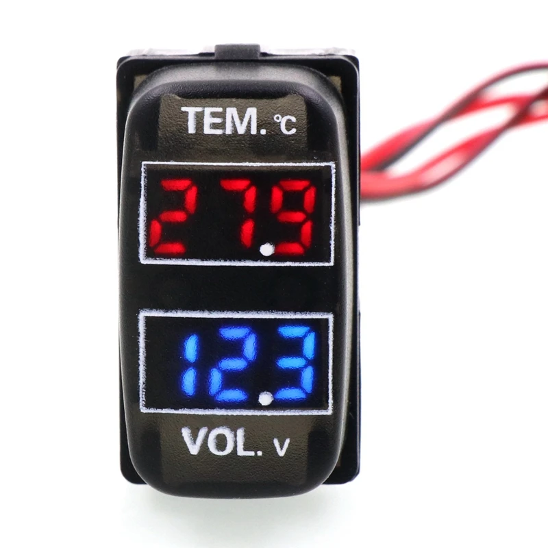 Car Digital Voltmeter Temperature Gauge 2 in 1 Voltage Temp LED Display Meter for Mitsubishi
Car Digital Voltmeter Temperature Gauge 2 in 1 Voltage Temp LED Display Meter for Mitsubishi