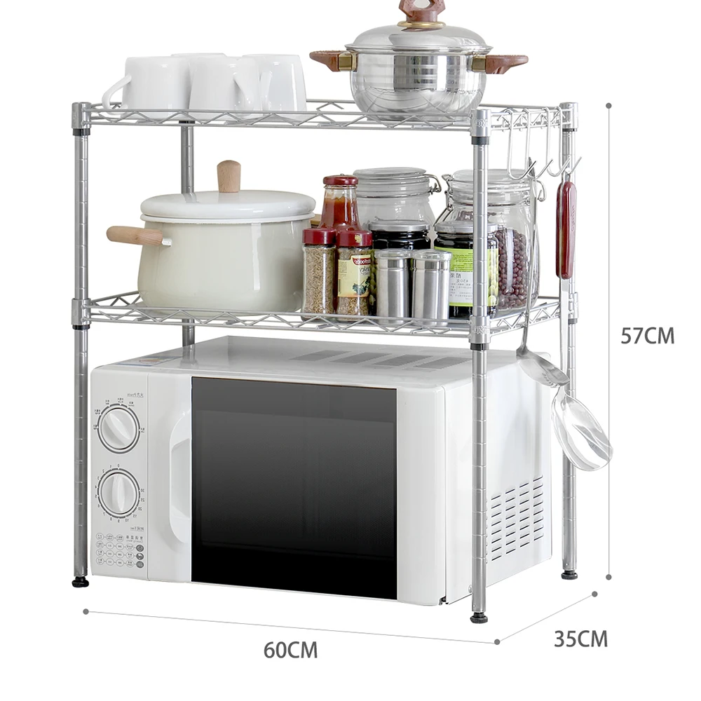 2-Tier Kitchen Storage Shelf Metal Carbon Steel Organizer Kitchen Adjustable Stand Shelf Microwave Oven Storage Rack
2-Tier Kitchen Storage Shelf Metal Carbon Steel Organizer Kitchen Adjustable Stand Shelf Microwave Oven Storage Rack
