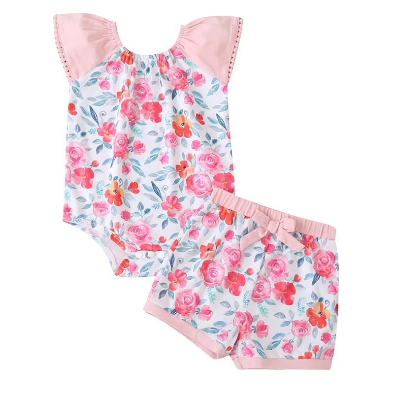 2021 Summer Children Sets Casual Sleeveless O Neck Patchwork Rompers Print Floral Shorts Cute 2Pcs Girls Boy Clothes Set 0-2T
2021 Summer Children Sets Casual Sleeveless O Neck Patchwork Rompers Print Floral Shorts Cute 2Pcs Girls Boy Clothes Set 0-2T