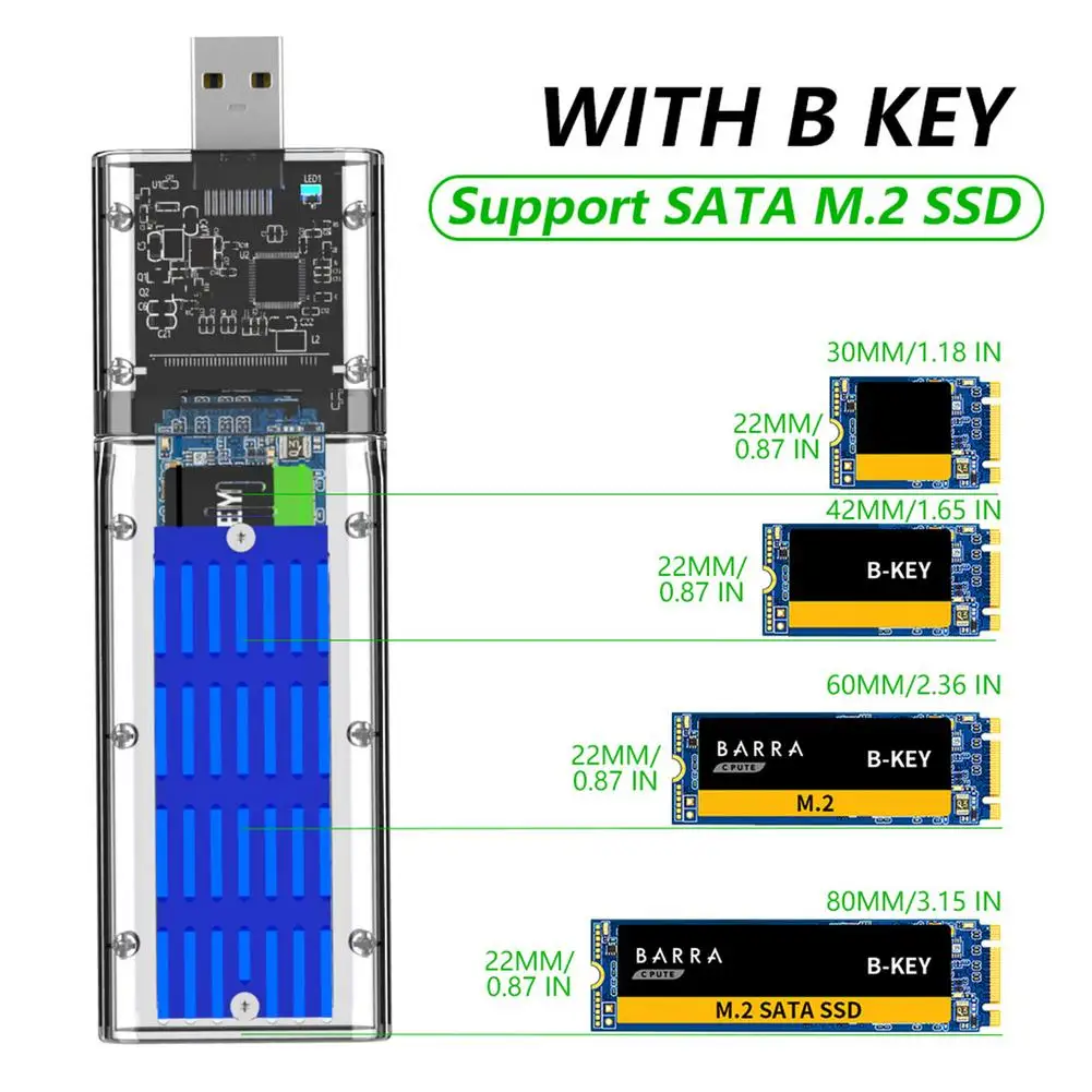 Корпус для SSD M2 корпус M.2 на USB 3 0 Gen 1 5 Гбит/с NGFF SATA футляр внешнего жесткого диска