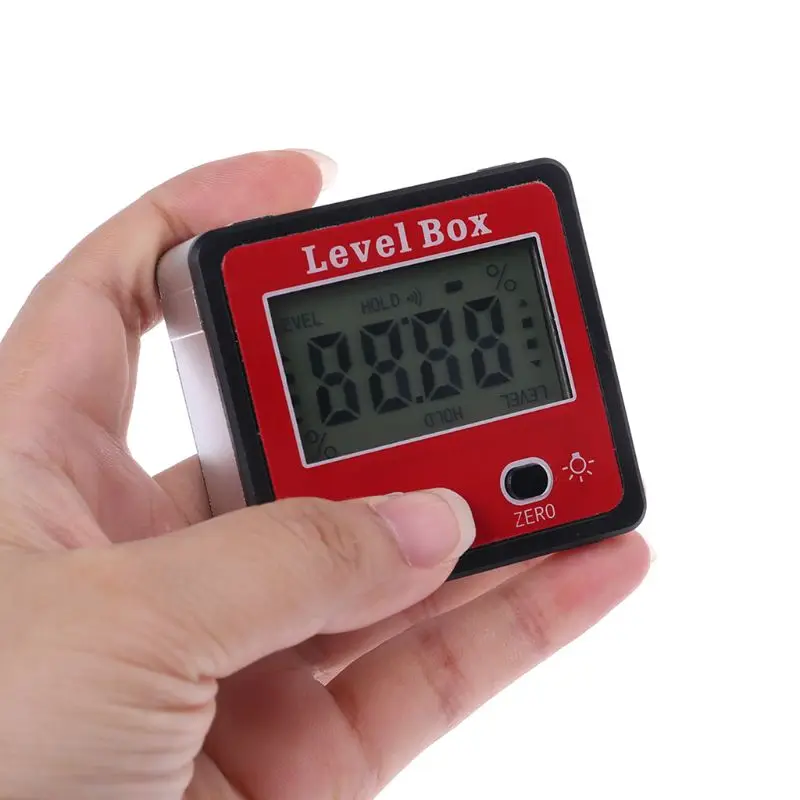 Digital Inclinometer Spirit Level Protractor Angle Gauge Meter Bevel Level Box with Magnet
Digital Inclinometer Spirit Level Protractor Angle Gauge Meter Bevel Level Box with Magnet