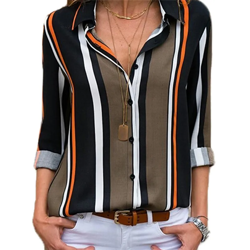 Stripe Casual V-neck Long Sleeve Chiffon Shirt Blouse Women Shirts Women Blouses Goth Shirt Blouse Womens Sexy Tops
Stripe Casual V-neck Long Sleeve Chiffon Shirt Blouse Women Shirts Women Blouses Goth Shirt Blouse Womens Sexy Tops