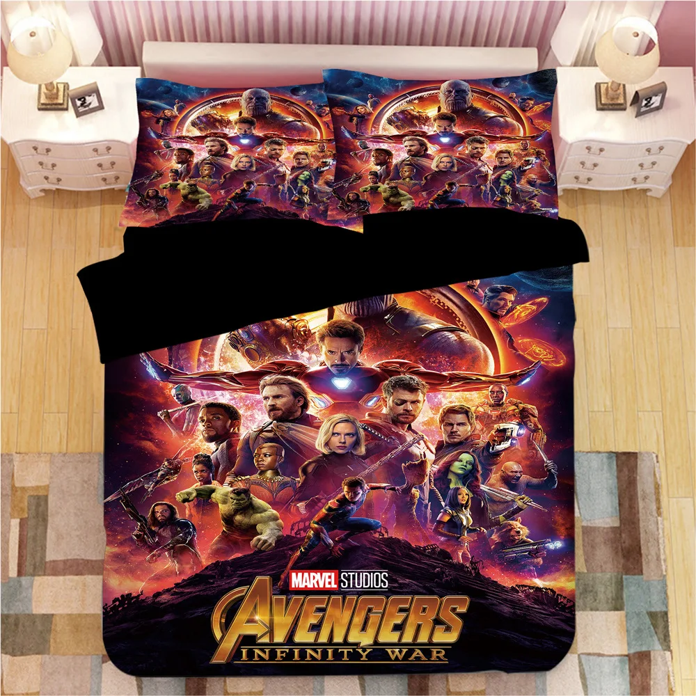 The Avengers Heroes Bedding Set Hulk Iron-Man Captain America Thor Quilt Duvet Cover 3 pcs for Children Boys Bedroom Bed Linen
The Avengers Heroes Bedding Set Hulk Iron-Man Captain America Thor Quilt Duvet Cover 3 pcs for Children Boys Bedroom Bed Linen