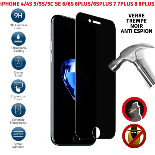 Vitre Ecran Protection Verre Tremp Anti Espion For iPhone 12 11 PRO X XR SE 8 7 SE
Vitre Ecran Protection Verre Tremp Anti Espion For iPhone 12 11 PRO X XR SE 8 7 SE