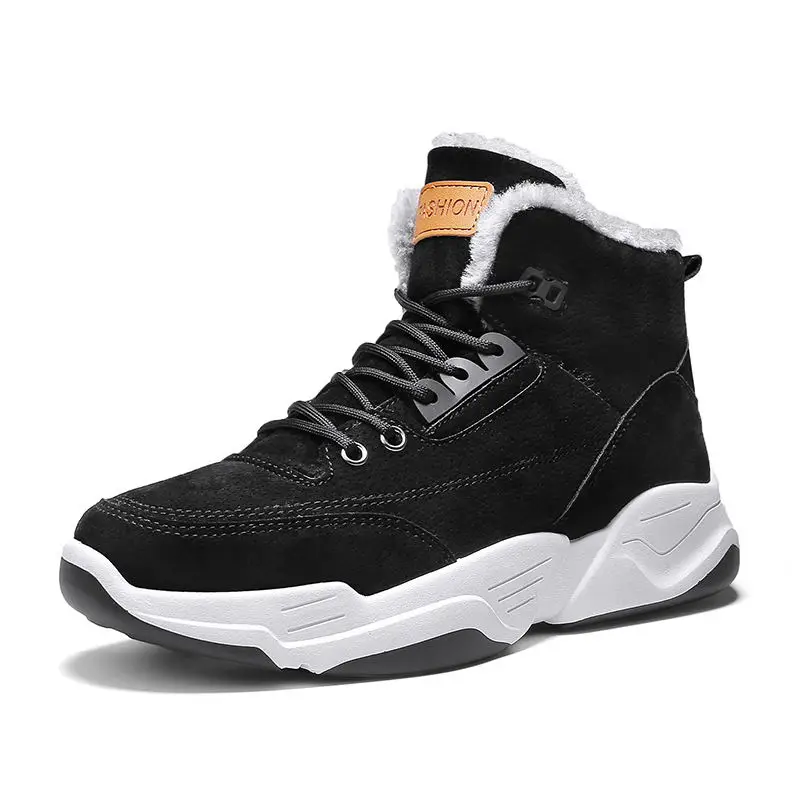 Men Boots Winter Warm Snow Boots with Fur Fleeces Cotton Shoes High Top Lace-up Men Casual Shoes Platform Ankle Boots Mens Shoes 
Men Boots Winter Warm Snow Boots with Fur Fleeces Cotton Shoes High Top Lace-up Men Casual Shoes Platform Ankle Boots Mens Shoes