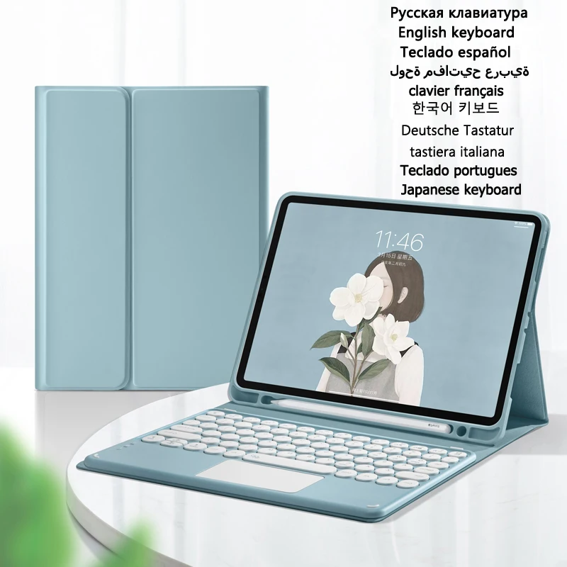Case for Samsung Galaxy Tab A7 10.4 Keyboard Case for Galaxy Tab A7 10.4 2020 SM-T505 T500 Cover Russian Spanish Keyboard Funda
Case for Samsung Galaxy Tab A7 10.4 Keyboard Case for Galaxy Tab A7 10.4 2020 SM-T505 T500 Cover Russian Spanish Keyboard Funda