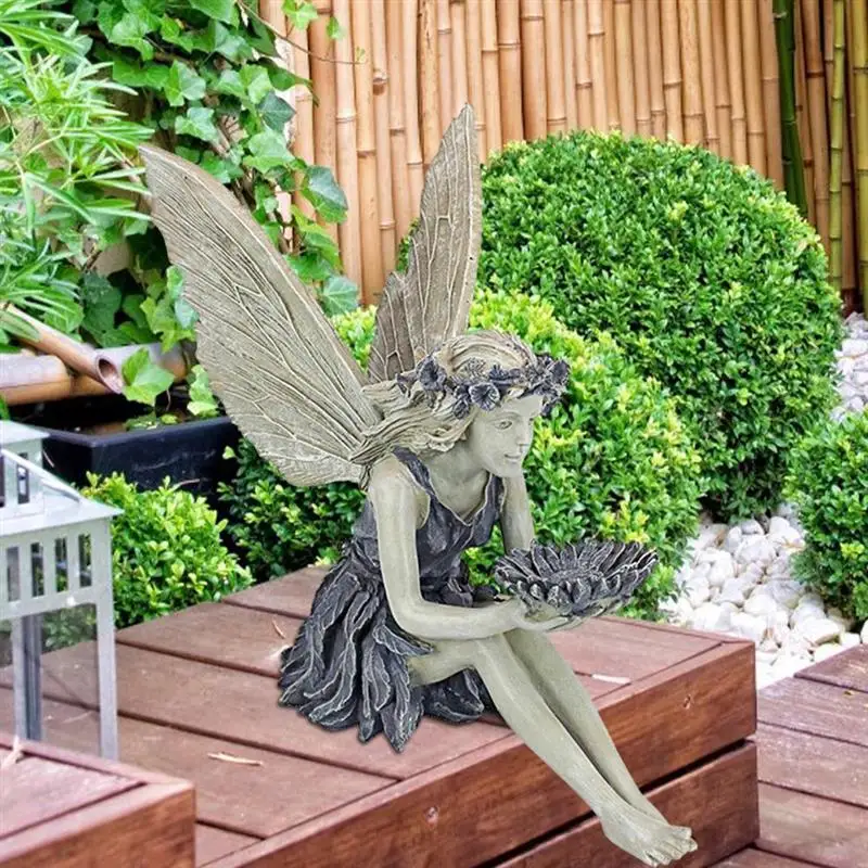 Garden Sitting Fairy Statue Garden Ornament Resin Craft Landscaping Yard Decoration Garden Statue Outdoor Indoor Figurine
Garden Sitting Fairy Statue Garden Ornament Resin Craft Landscaping Yard Decoration Garden Statue Outdoor Indoor Figurine