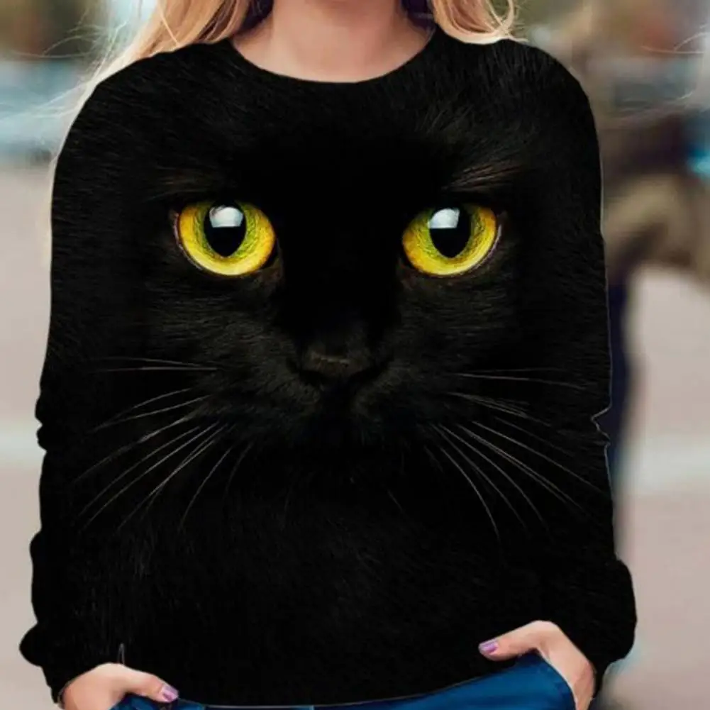 Women T-Shirts Top Round Neck Long Sleeve Casual Cute 3D Cats Dog Printed T-Shirt for Women Women's Clothing 2021
Women T-Shirts Top Round Neck Long Sleeve Casual Cute 3D Cats Dog Printed T-Shirt for Women Women's Clothing 2021