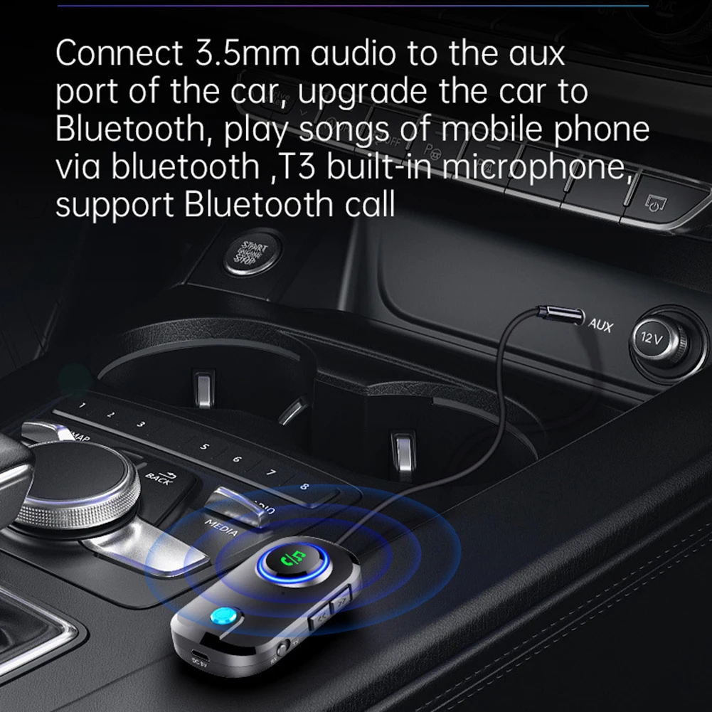 Bluetooth 5.0 Transmitter and Receiver 2-in-1 Wireless Adapter 2 Devices Simultaneously with 3.5mm AUX for Car TV In Stock
Bluetooth 5.0 Transmitter and Receiver 2-in-1 Wireless Adapter 2 Devices Simultaneously with 3.5mm AUX for Car TV In Stock