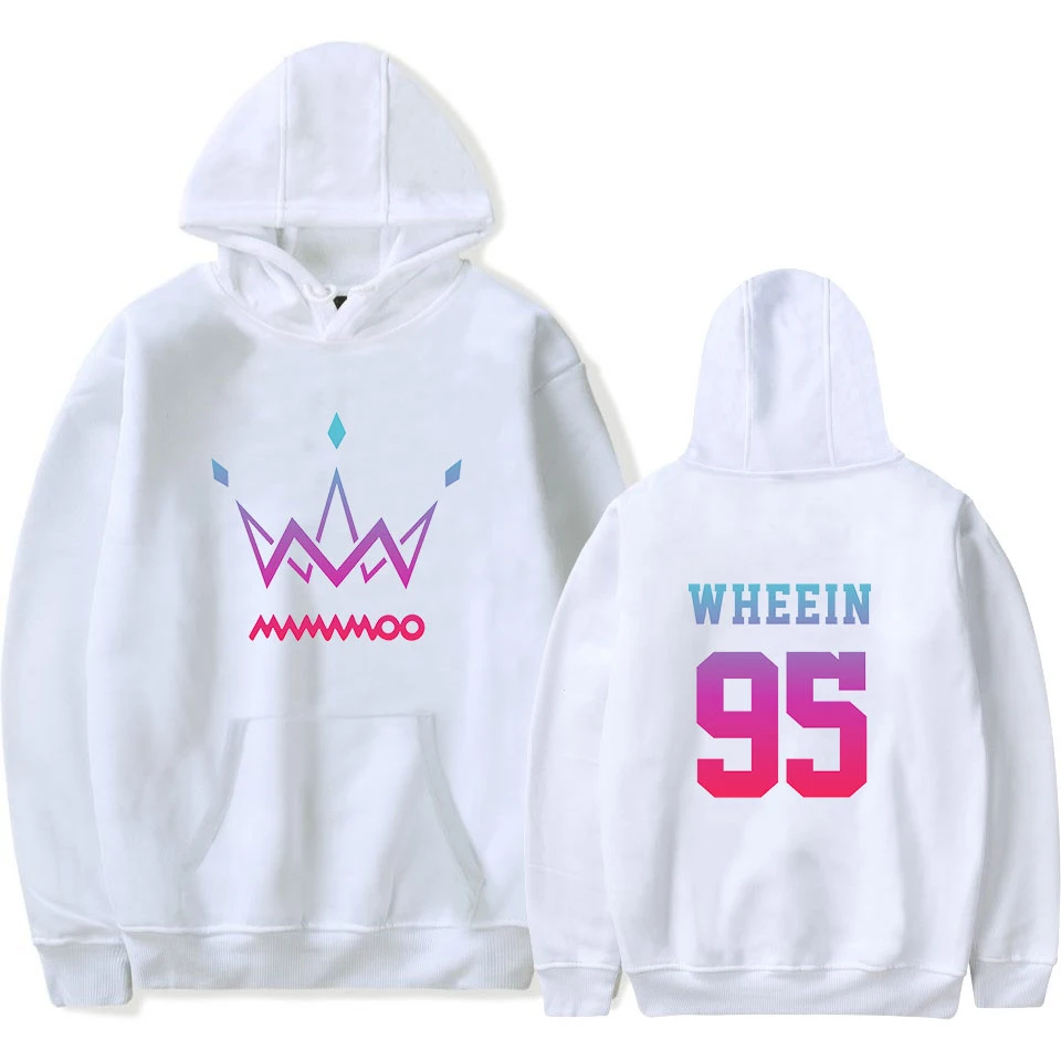Белая толстовка MAMAMOO, Корейская девушка, группа WHEEIN 95, толстовка с принтом MAMAMOO, простая зимняя теплая парная толстовка, женские топы
Белая толстовка MAMAMOO, Корейская девушка, группа WHEEIN 95, толстовка с принтом MAMAMOO, простая зимняя теплая парная толстовка, женские топы