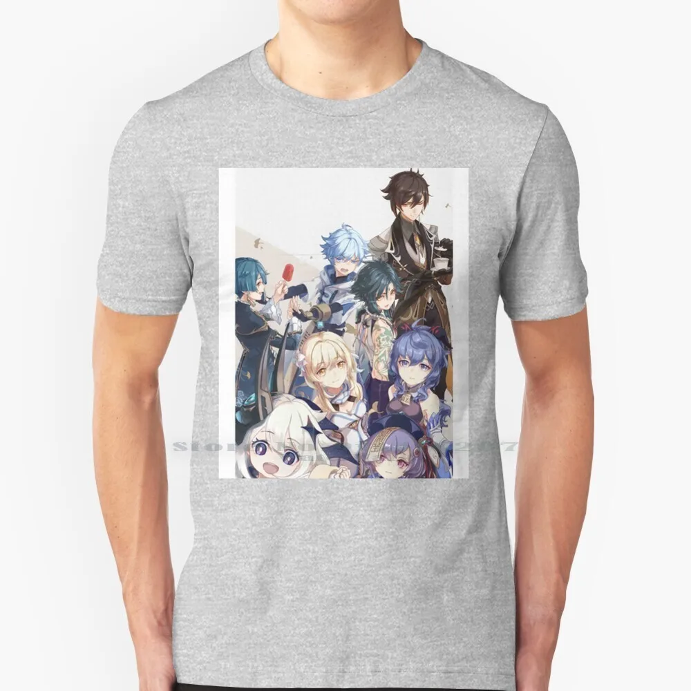 The Liyue Story T Shirt 100% чистый хлопок Genshin Impact персонаж Liyue Story Zhongli Paimon Lumine Traveler
The Liyue Story T Shirt 100% чистый хлопок Genshin Impact персонаж Liyue Story Zhongli Paimon Lumine Traveler