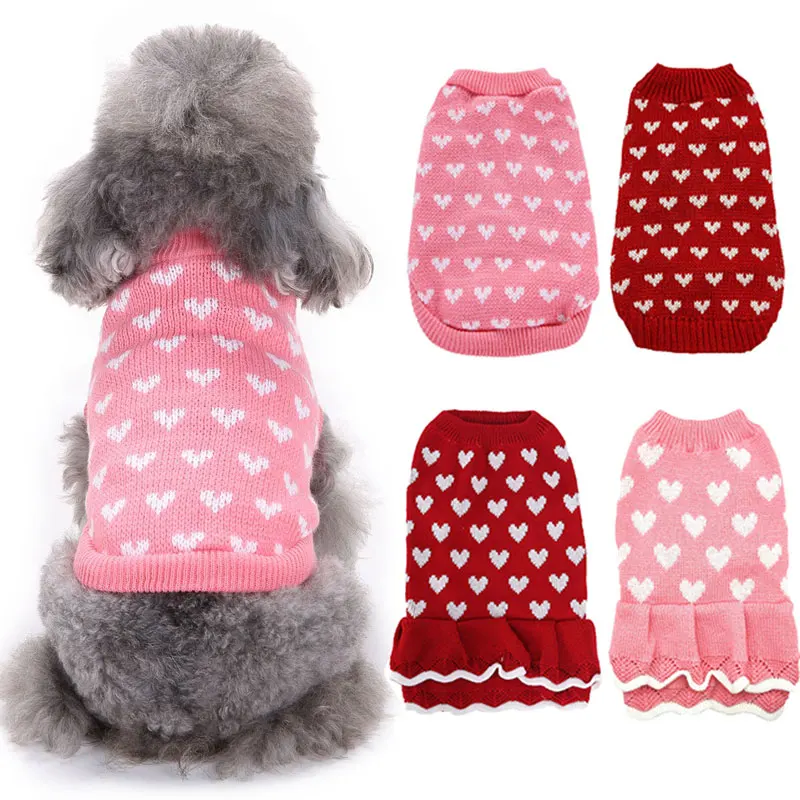 Love Printed Cat Dog Clothes Warm Sweater Round Neck Sweater Skirts For Puppy Chihuahua Pet Clothing Coat XS-XXL Pet Supplies
Love Printed Cat Dog Clothes Warm Sweater Round Neck Sweater Skirts For Puppy Chihuahua Pet Clothing Coat XS-XXL Pet Supplies