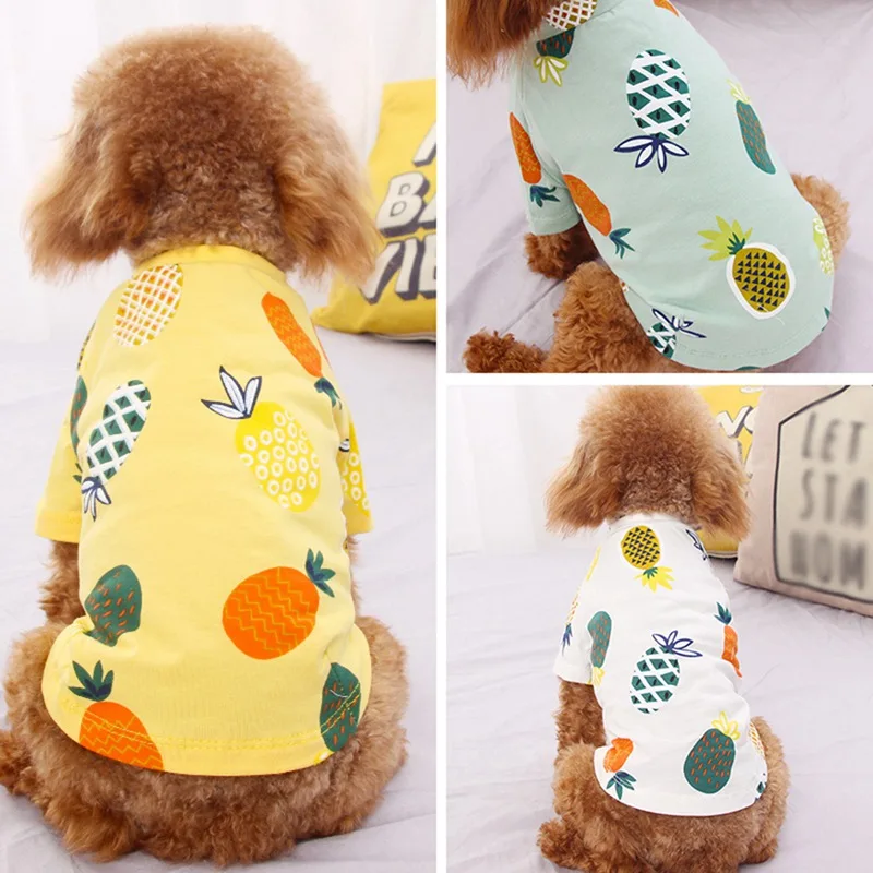 Summer Pineapple Puppy Dog Cat Dresses For Yorkies Chihuahua Clothes Soft Cotton Pet Dog Clothes Cats Animals T-shirt
Summer Pineapple Puppy Dog Cat Dresses For Yorkies Chihuahua Clothes Soft Cotton Pet Dog Clothes Cats Animals T-shirt