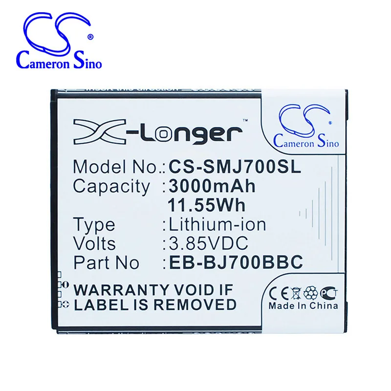 CameronSino for SAMSUNG Galaxy J7 Core On7 Duos TD-LTE SM-G6000 SM-G600F/DS SM-G600S SM-G6100 SM-G610F/DD SM-G610F/DS battery
CameronSino for SAMSUNG Galaxy J7 Core On7 Duos TD-LTE SM-G6000 SM-G600F/DS SM-G600S SM-G6100 SM-G610F/DD SM-G610F/DS battery