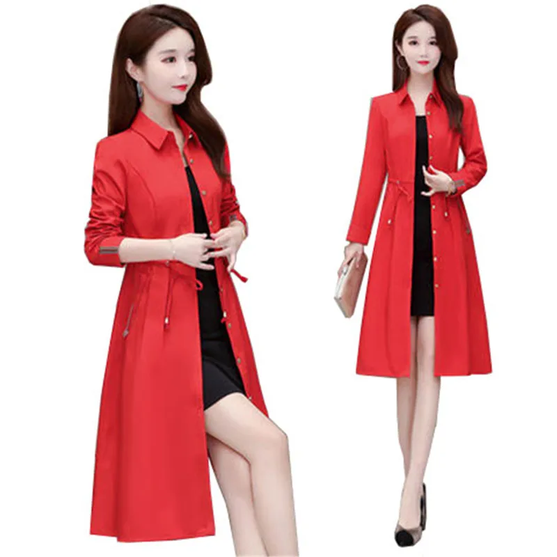 Women Slim Trench Coat 2021 New Female Autumn Casual Vintage Windbreaker Lady Fashion Coat Ladies Mid-length Trench Clothing 4XL
Women Slim Trench Coat 2021 New Female Autumn Casual Vintage Windbreaker Lady Fashion Coat Ladies Mid-length Trench Clothing 4XL