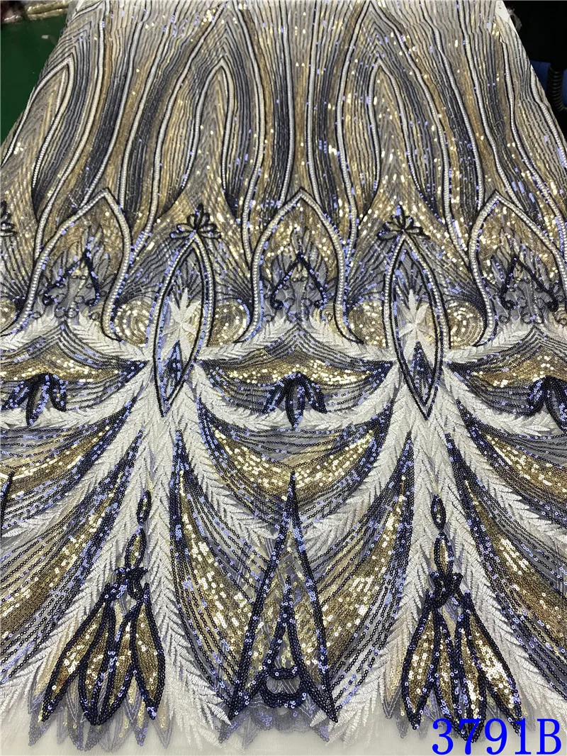 African Lace Fabric 2020 High Quality Lace French Embroidery Sequins Tulle Lace Fabric For Nigerian Wedding Sewing YA3791B-5
African Lace Fabric 2020 High Quality Lace French Embroidery Sequins Tulle Lace Fabric For Nigerian Wedding Sewing YA3791B-5