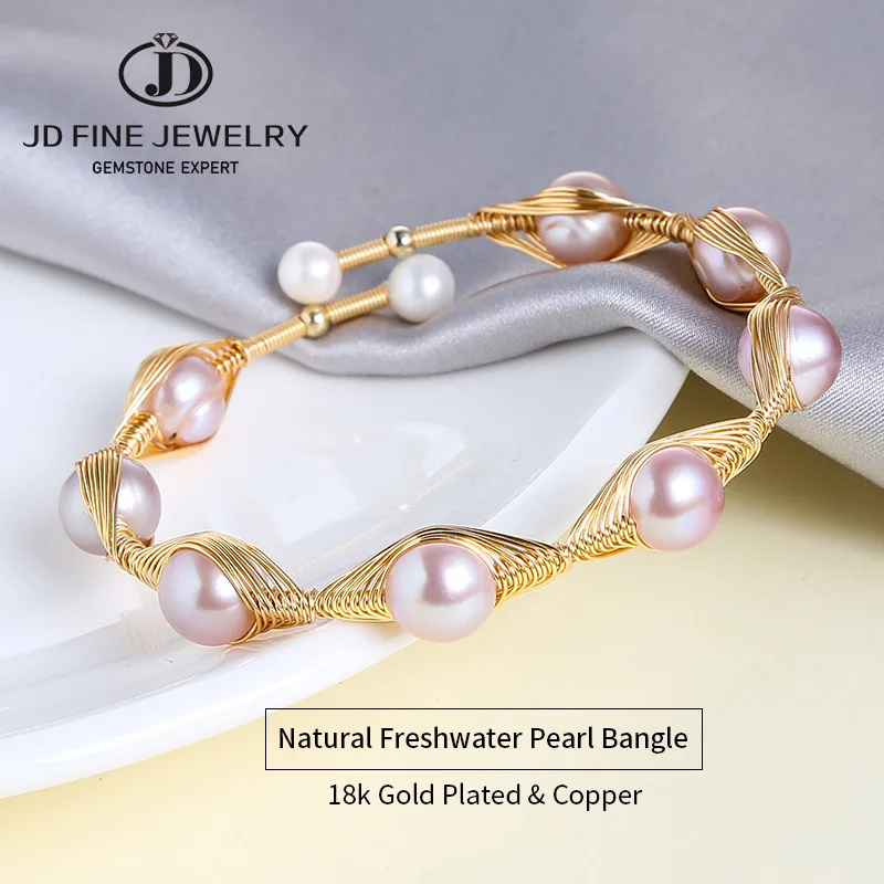 JD Elegant Design Natural Freshwater Pearl Bangle & Bracelet For Women Wife Wedding Handmade Adjustable Jewellery Monther Gifts
JD Elegant Design Natural Freshwater Pearl Bangle & Bracelet For Women Wife Wedding Handmade Adjustable Jewellery Monther Gifts